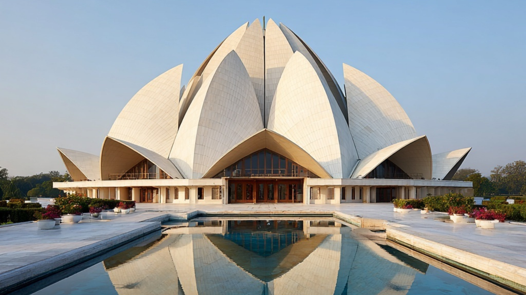 Lotus Temple and Akshardham complex